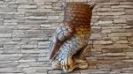 sova velká výr,malovaná keramická zahradní dekorace